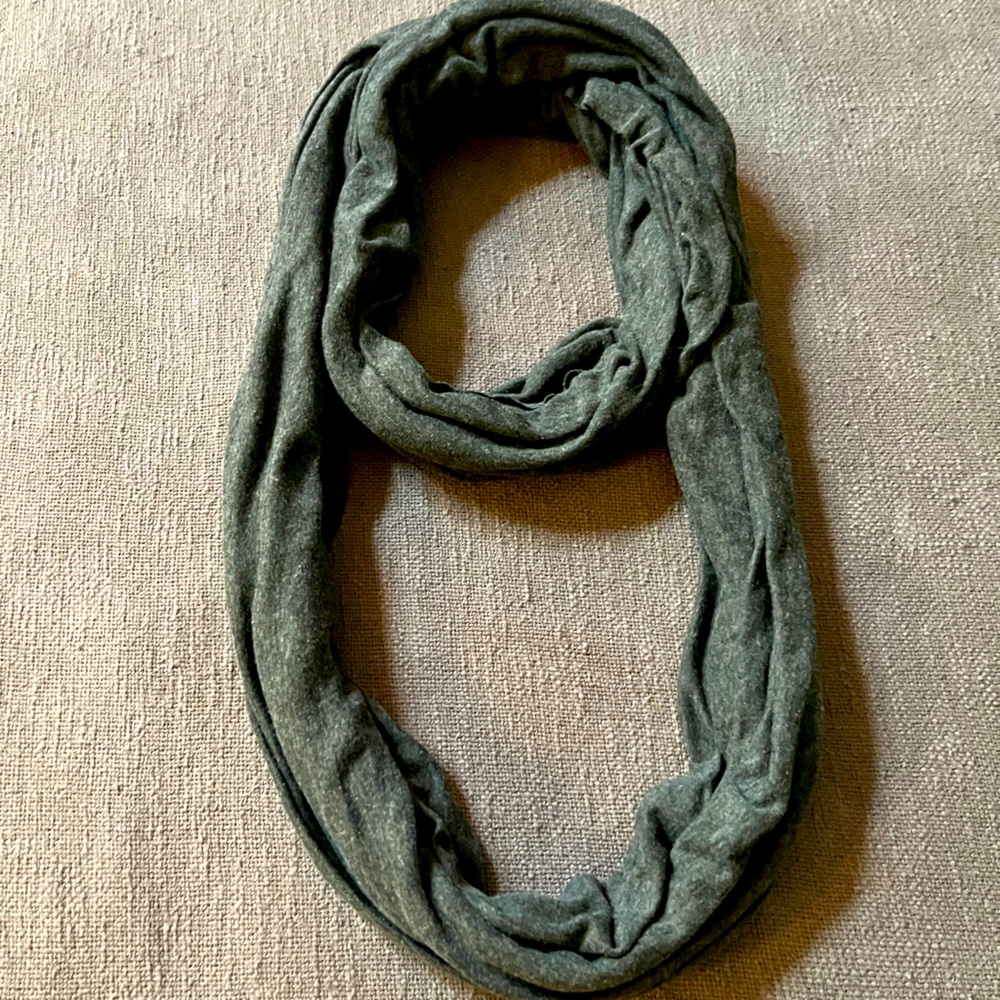 Black Poppy Gray Infinity Scarf